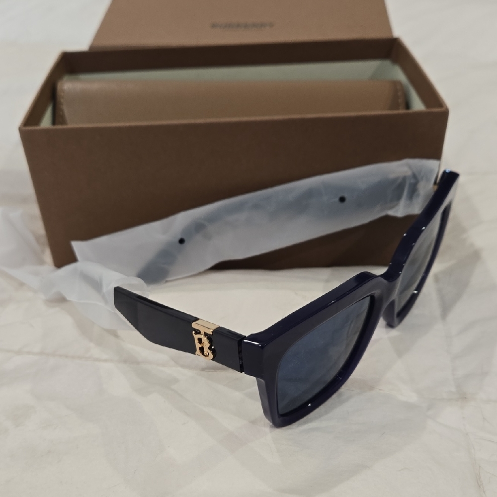 Burberry Black Sunglasses with Gold Accent